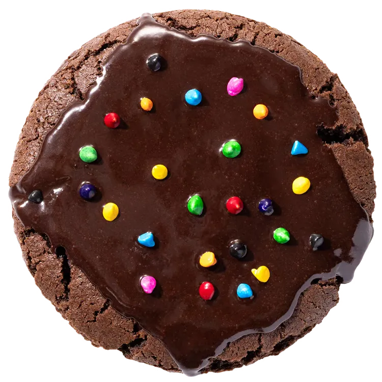 Galaxy Brownie Cookie from the Crumbl menu